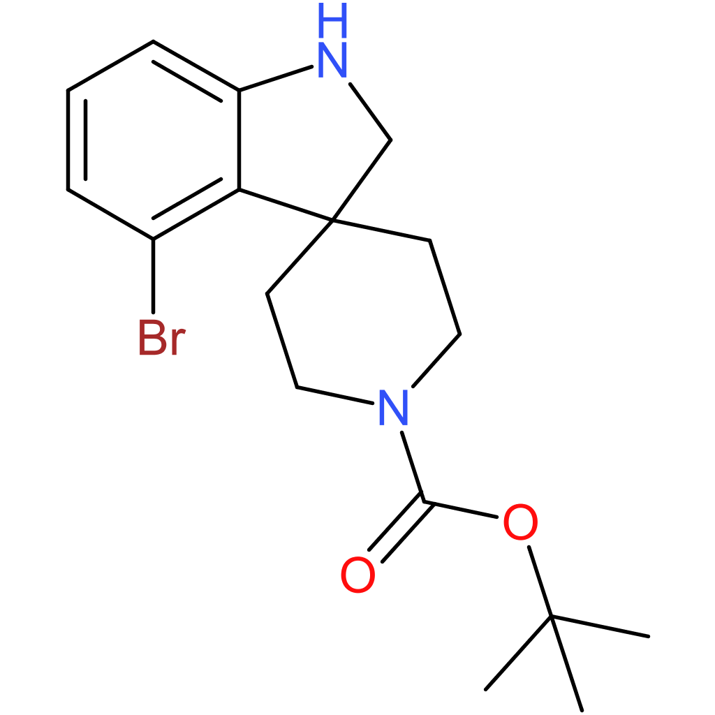 tert-Butyl 4-bromo-1,2-dihydrospiro[indole-3,4′-piperidine]-1′-carboxylate