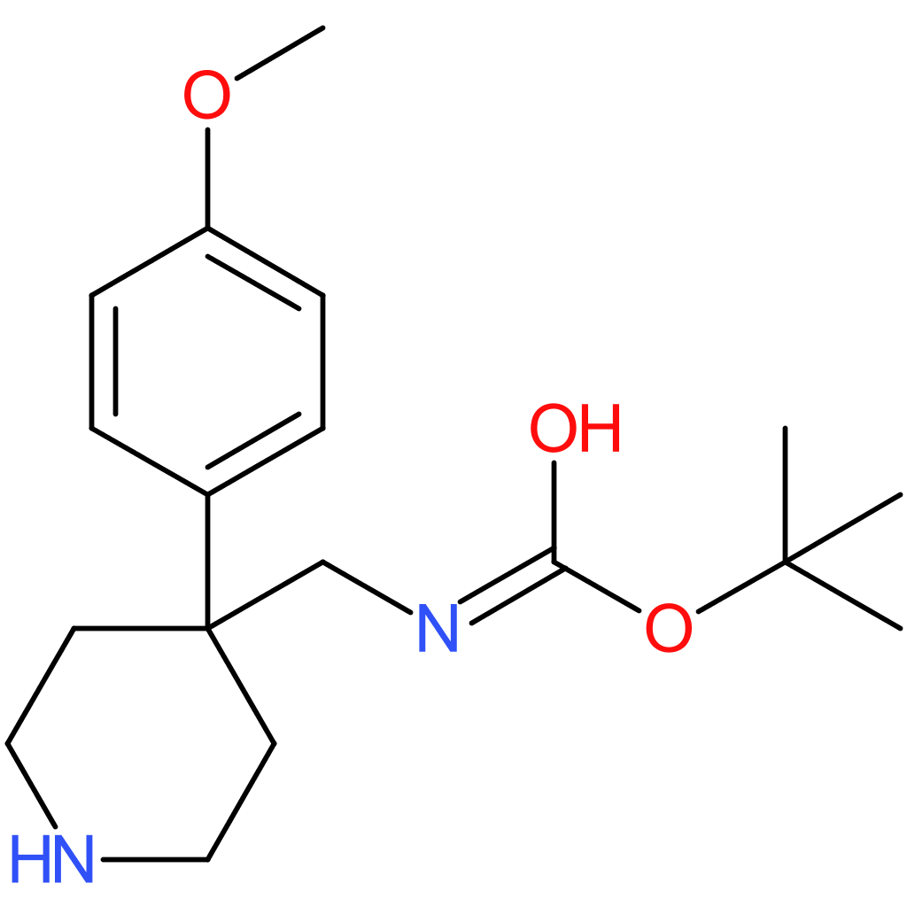 tert-Butyl [4-(4-methoxyphenyl)piperidin-4-yl]methylcarbamate