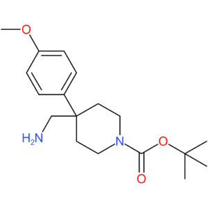 tert-Butyl 4-(aminomethyl)-4-(4-methoxyphenyl)piperidine-1-carboxylate