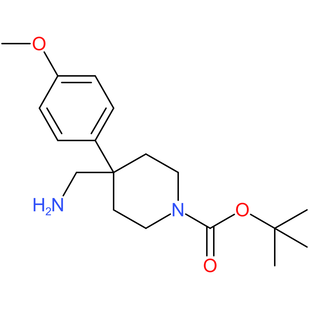 tert-Butyl 4-(aminomethyl)-4-(4-methoxyphenyl)piperidine-1-carboxylate