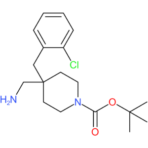 tert-Butyl 4-(aminomethyl)-4-(2-chlorobenzyl)piperidine-1-carboxylate