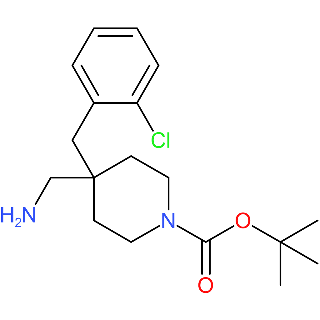 tert-Butyl 4-(aminomethyl)-4-(2-chlorobenzyl)piperidine-1-carboxylate