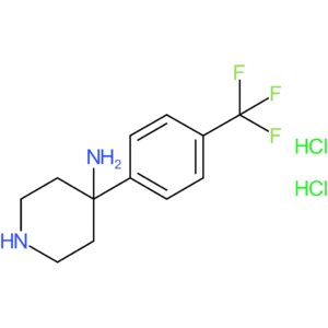 4-[4-(Trifluoromethyl)phenyl]piperidin-4-amine dihydrochloride