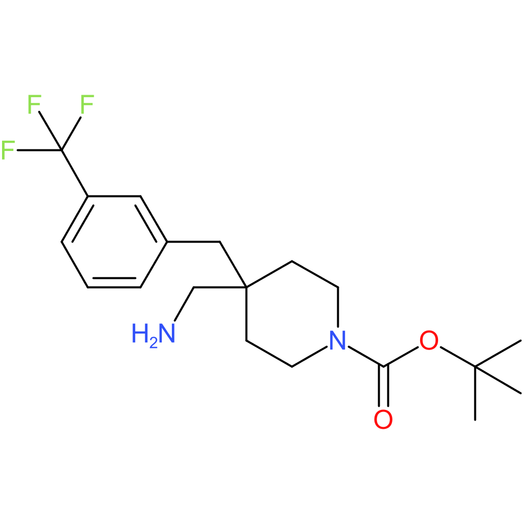 tert-Butyl 4-(aminomethyl)-4-[3-(trifluoromethyl)benzyl]piperidine-1-carboxylate