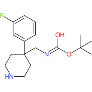 tert-Butyl {[4-(3-fluorophenyl)piperidin-4-yl]methyl}carbamate