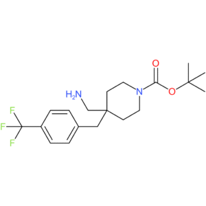 tert-Butyl 4-(aminomethyl)-4-[4-(trifluoromethyl)benzyl]piperidine-1-carboxylate