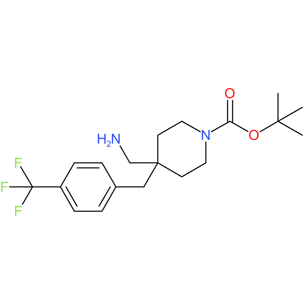 tert-Butyl 4-(aminomethyl)-4-[4-(trifluoromethyl)benzyl]piperidine-1-carboxylate