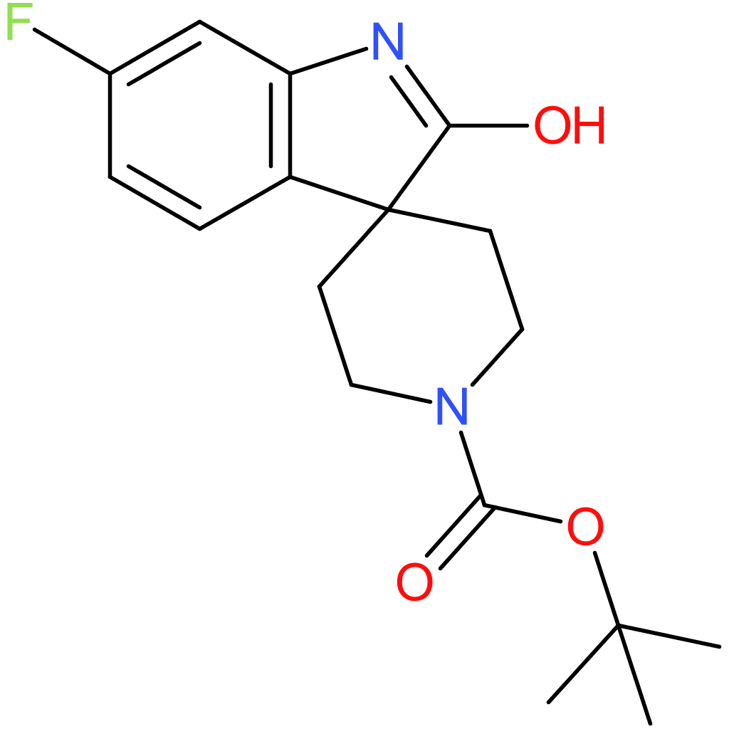 tert-Butyl 6-fluoro-2-oxo-1,2-dihydrospiro[indole-3,4′-piperidine]-1′-carboxylate