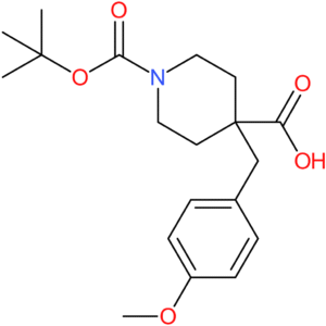 1-(tert-Butoxycarbonyl)-4-(4-methoxybenzyl)piperidine-4-carboxylic acid