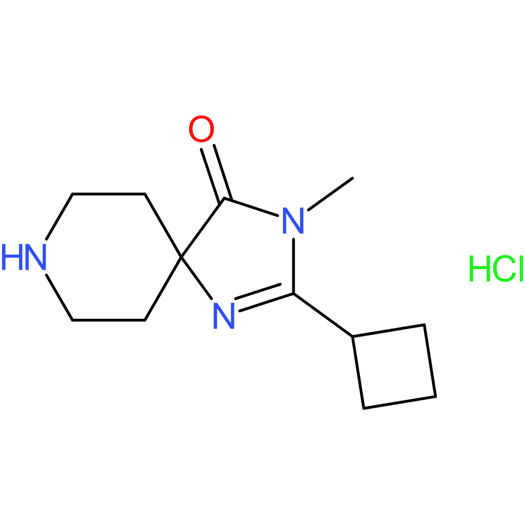 2-Cyclobutyl-3-methyl-1,3,8-triazaspiro[4.5]dec-1-en-4-one hydrochloride