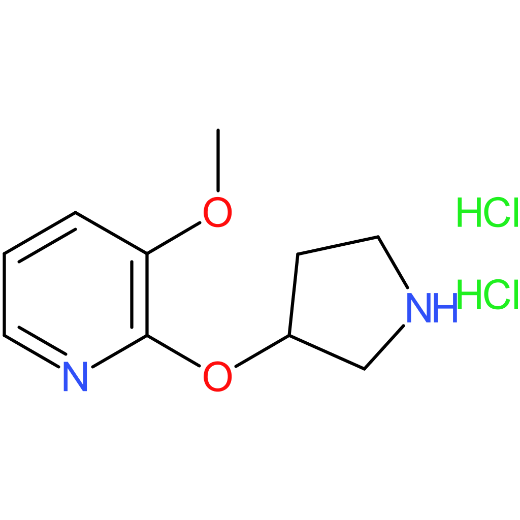 3-Methoxy-2-(pyrrolidin-3-yloxy)pyridine dihydrochloride