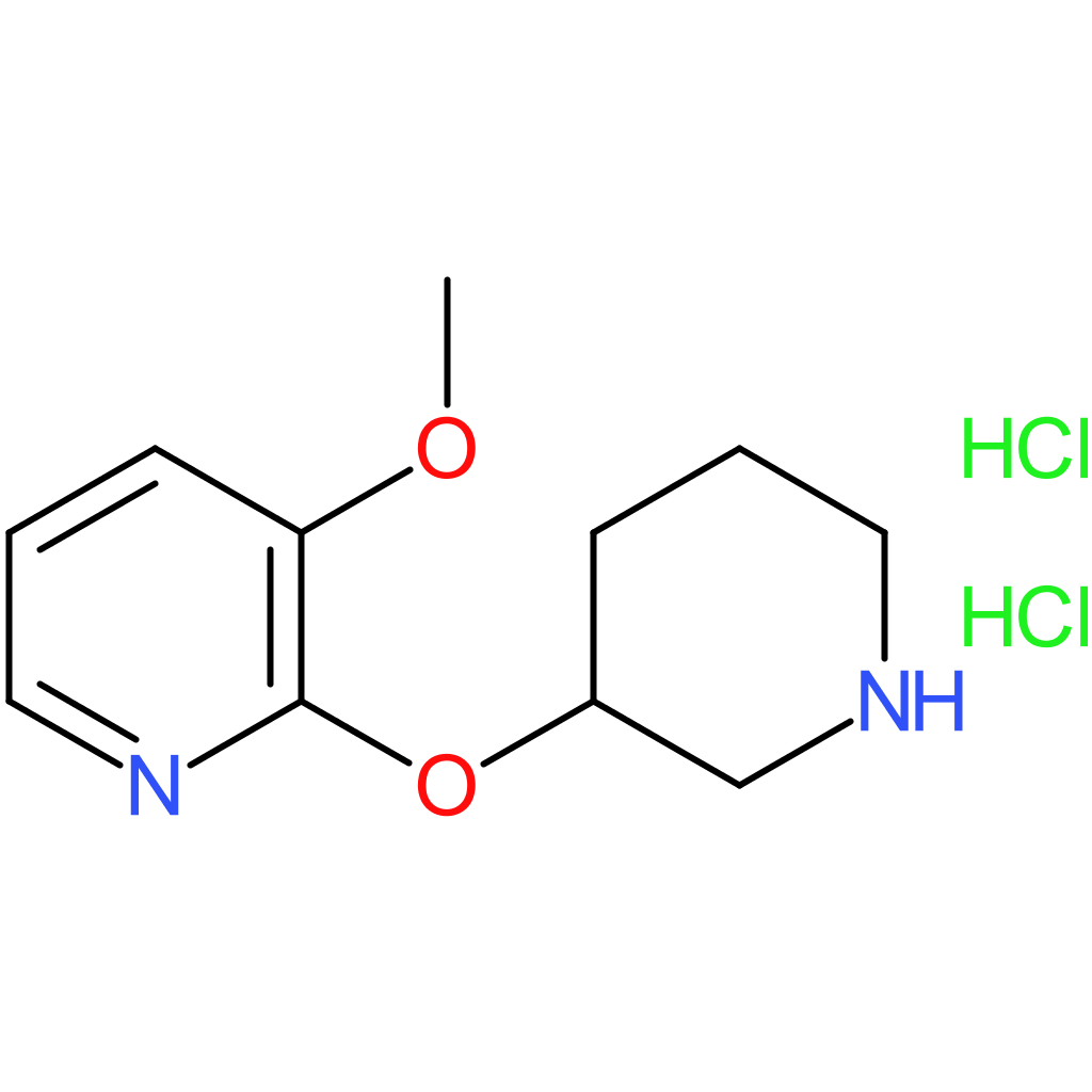 3-Methoxy-2-(piperidin-3-yloxy)pyridine dihydrochloride