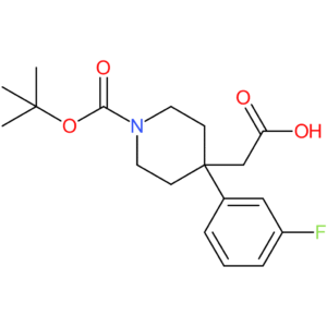 2-[1-(tert-Butoxycarbonyl)-4-(3-fluorophenyl)piperidin-4-yl]acetic acid