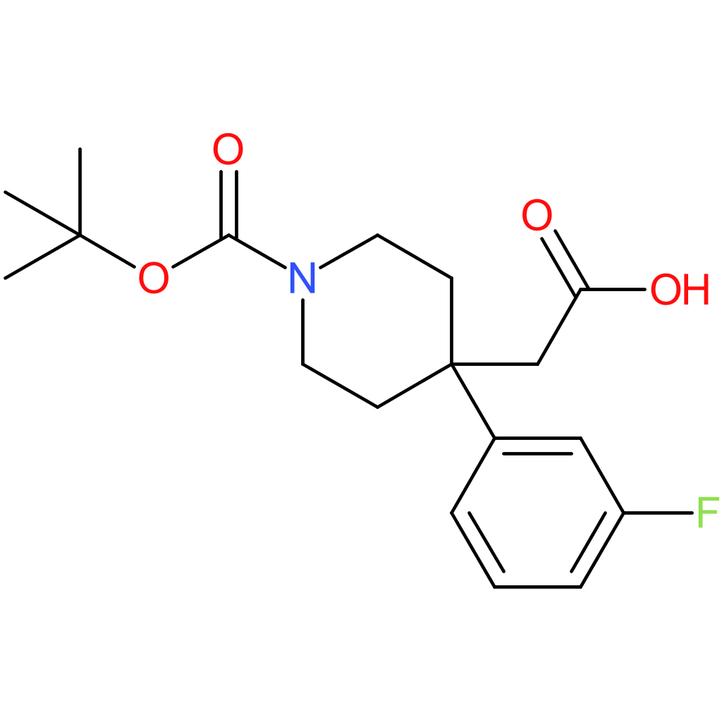 2-[1-(tert-Butoxycarbonyl)-4-(3-fluorophenyl)piperidin-4-yl]acetic acid