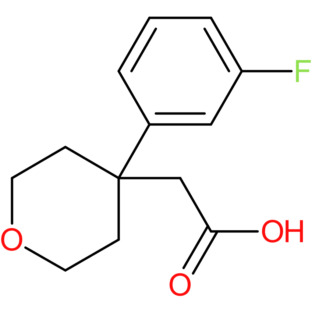 2-[4-(3-Fluorophenyl)-tetrahydro-2H-pyran-4-yl]acetic acid