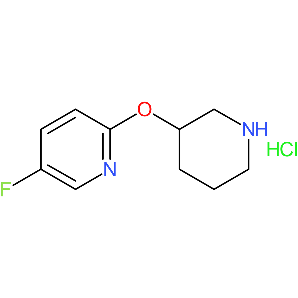 5-Fluoro-2-(piperidin-3-yloxy)pyridine hydrochloride