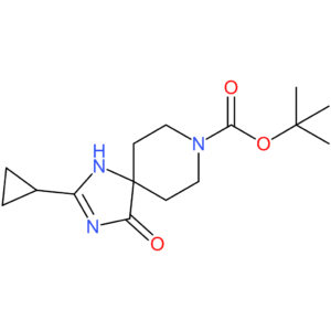 tert-Butyl 2-cyclopropyl-4-oxo-1,3,8-triazaspiro[4.5]dec-1-ene-8-carboxylate
