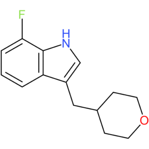 7-Fluoro-3-[(tetrahydro-2H-pyran-4-yl)methyl]-1H-indole