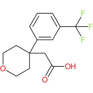 2-{4-[3-(Trifluoromethyl)phenyl]-tetrahydro-2H-pyran-4-yl}acetic acid