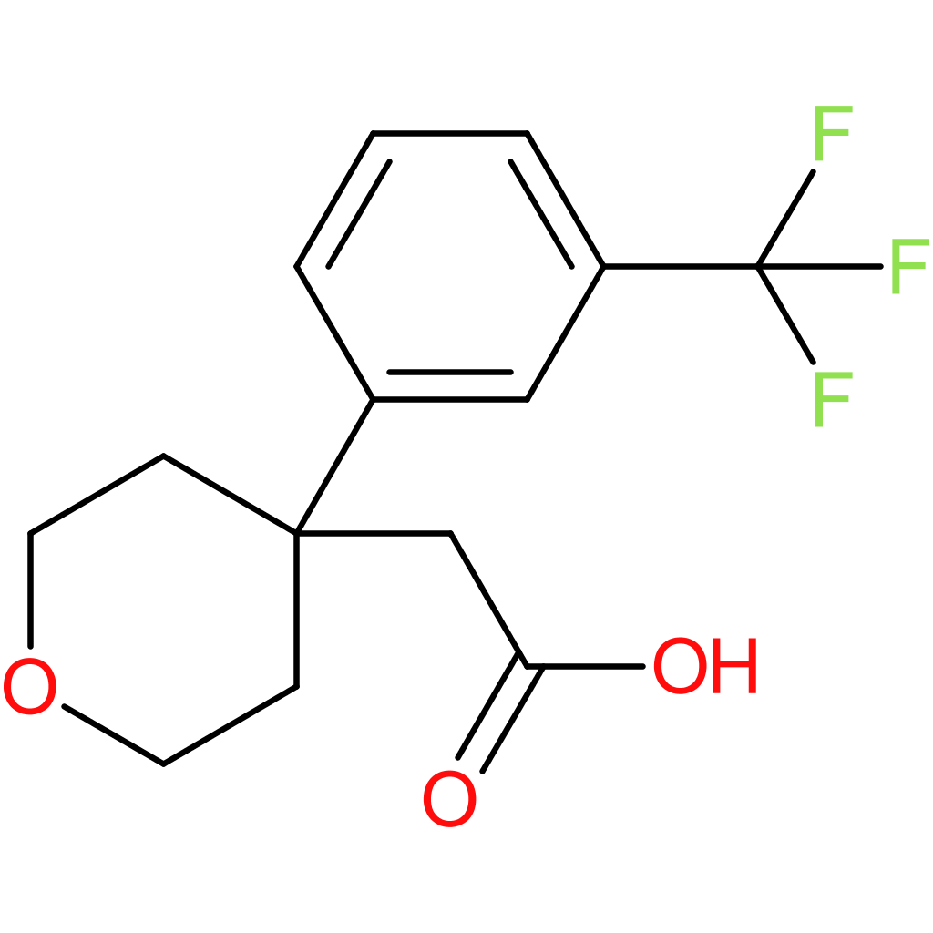 2-{4-[3-(Trifluoromethyl)phenyl]-tetrahydro-2H-pyran-4-yl}acetic acid