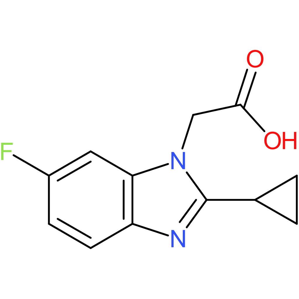 2-{2-Cyclopropyl-6-fluoro-1H-benzo[d]imidazol-1-yl}acetic acid