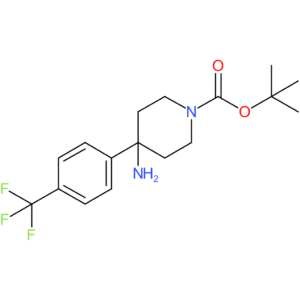 tert-Butyl 4-amino-4-[4-(trifluoromethyl)phenyl]piperidine-1-carboxylate