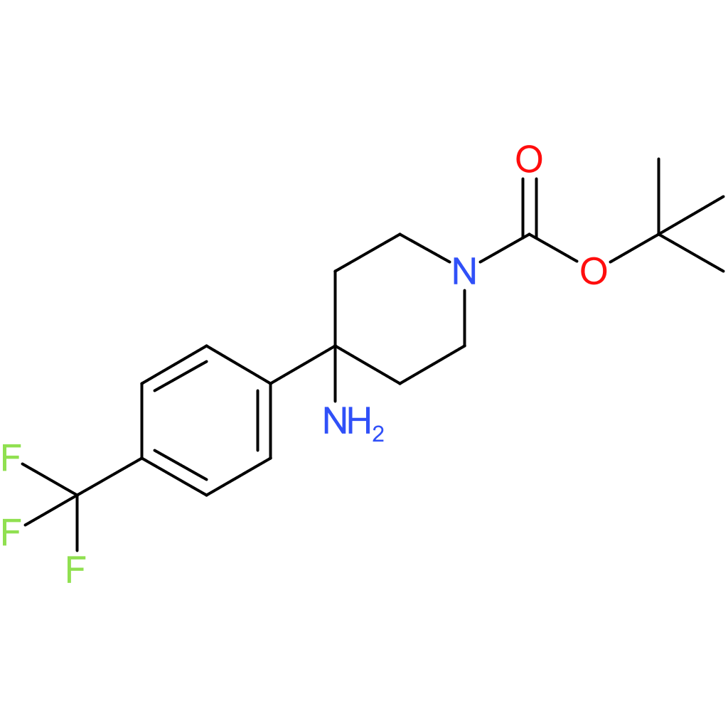 tert-Butyl 4-amino-4-[4-(trifluoromethyl)phenyl]piperidine-1-carboxylate