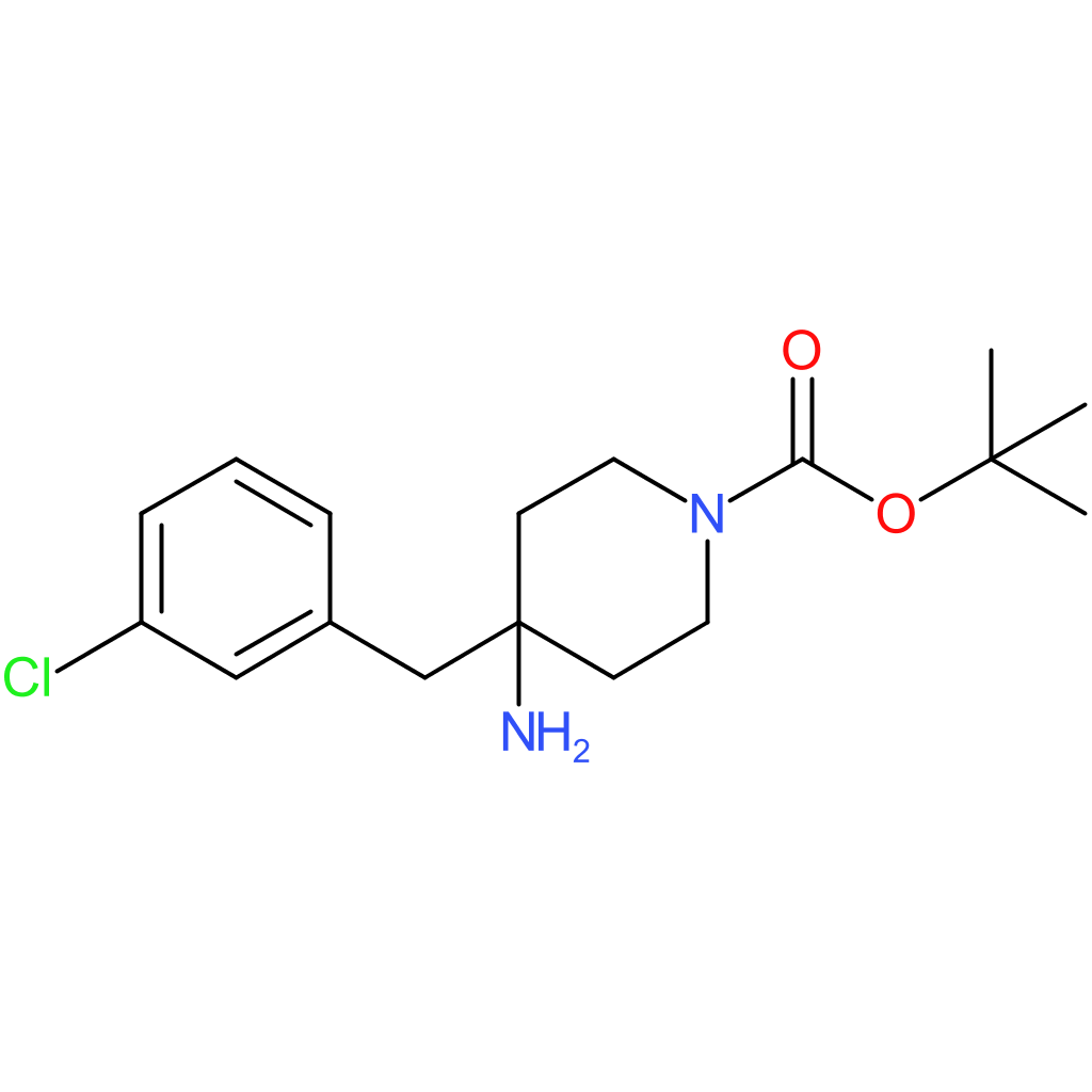 tert-Butyl 4-amino-4-(3-chlorobenzyl)piperidine-1-carboxylate