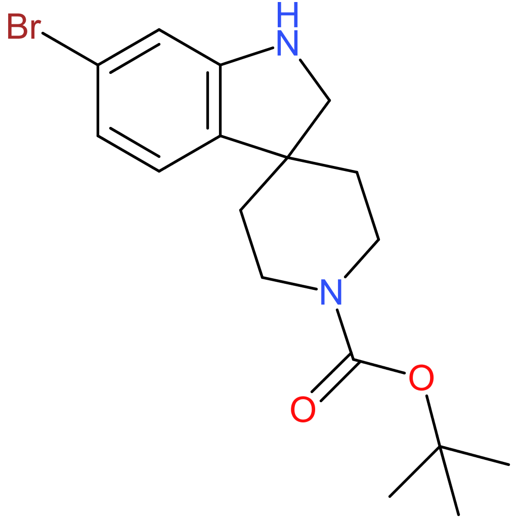 tert-Butyl 6-bromo-1,2-dihydrospiro[indole-3,4′-piperidine]-1′-carboxylate