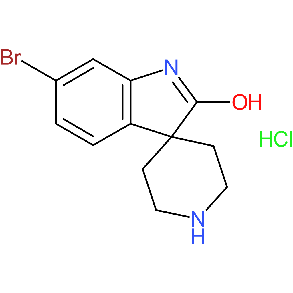 6-Bromo-1,2-dihydrospiro[indole-3,4′-piperidine]-2-one hydrochloride