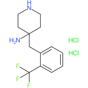 4-[2-(Trifluoromethyl)benzyl]piperidin-4-amine dihydrochloride