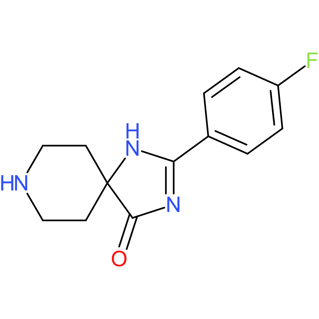 2-(4-Fluorophenyl)-1,3,8-triazaspiro[4.5]dec-1-en-4-one