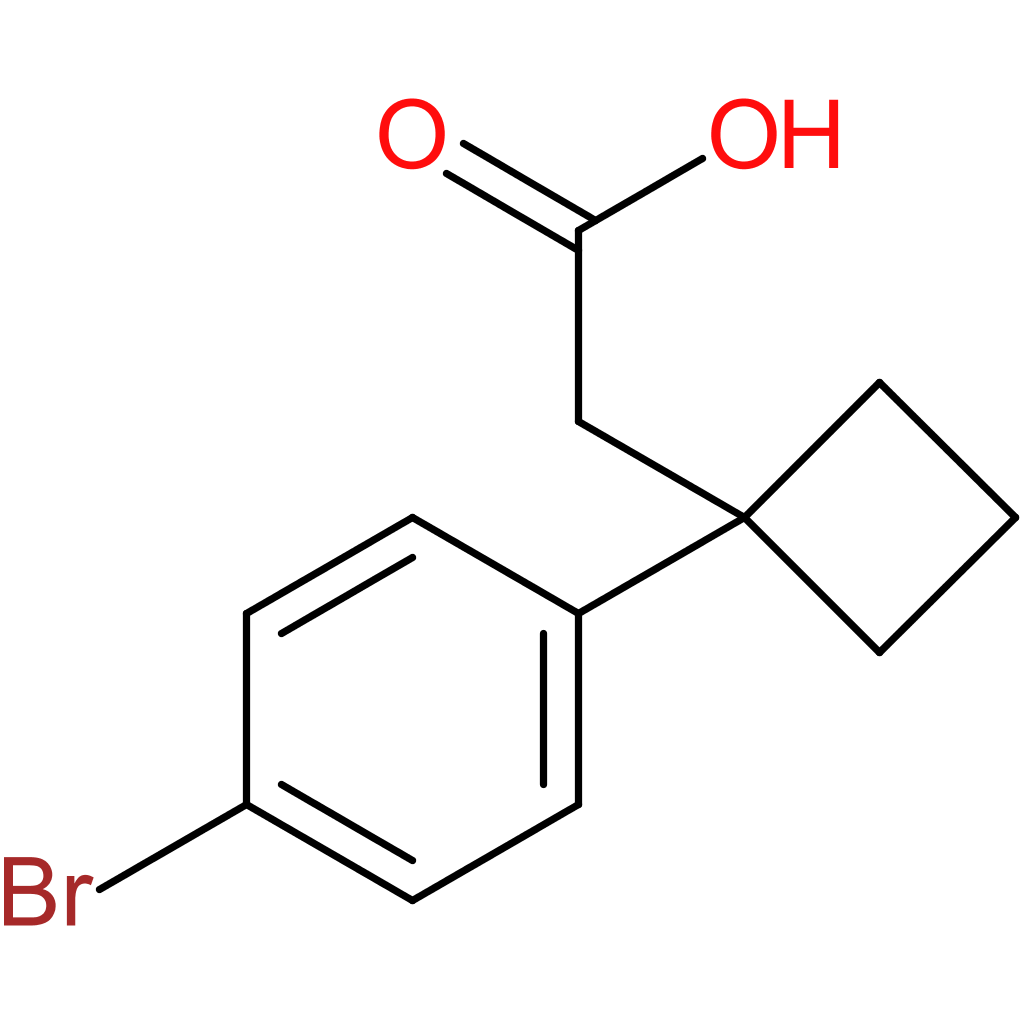 2-[1-(4-Bromophenyl)cyclobutyl]acetic acid