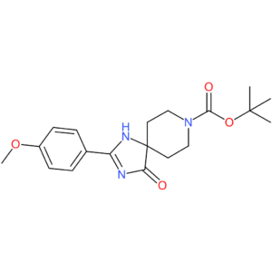 tert-Butyl 2-(4-methoxyphenyl)-4-oxo-1,3,8-triazaspiro[4.5]dec-1-ene-8-carboxylate