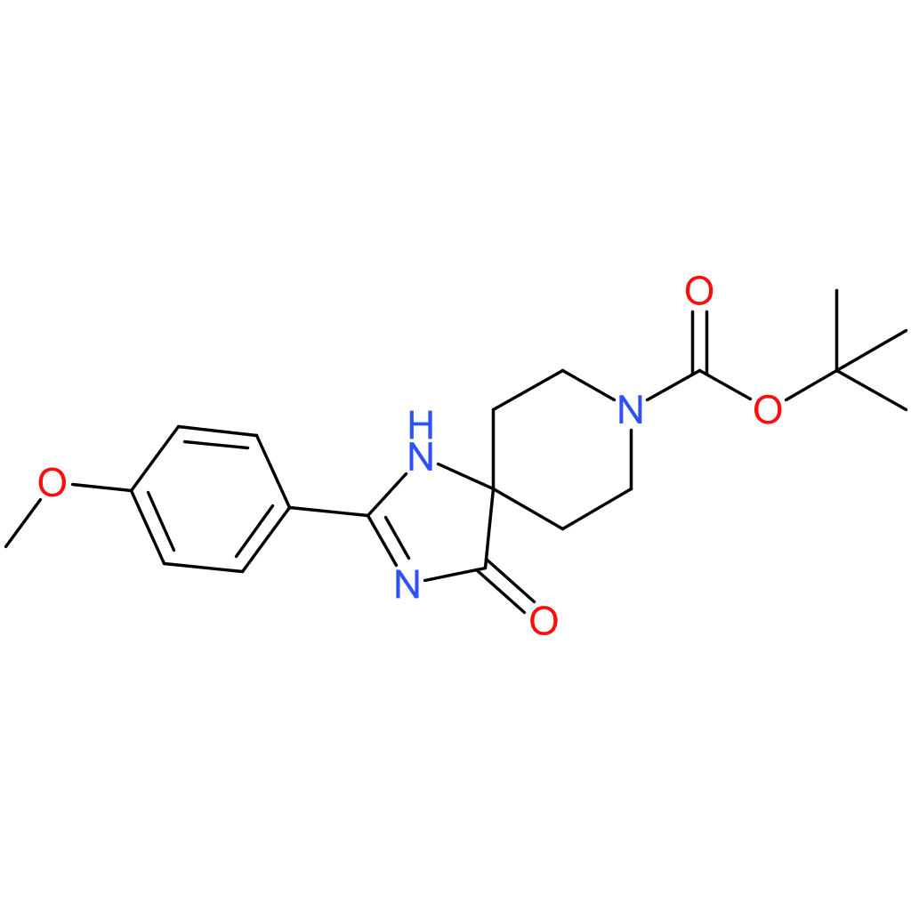 tert-Butyl 2-(4-methoxyphenyl)-4-oxo-1,3,8-triazaspiro[4.5]dec-1-ene-8-carboxylate