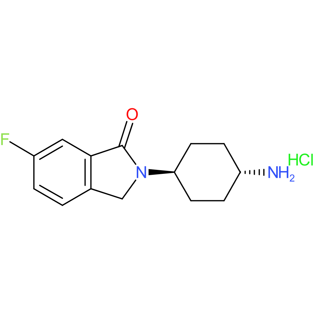 2-[(1R*,4R*)-4-Aminocyclohexyl]-6-fluoroisoindolin-1-one hydrochloride