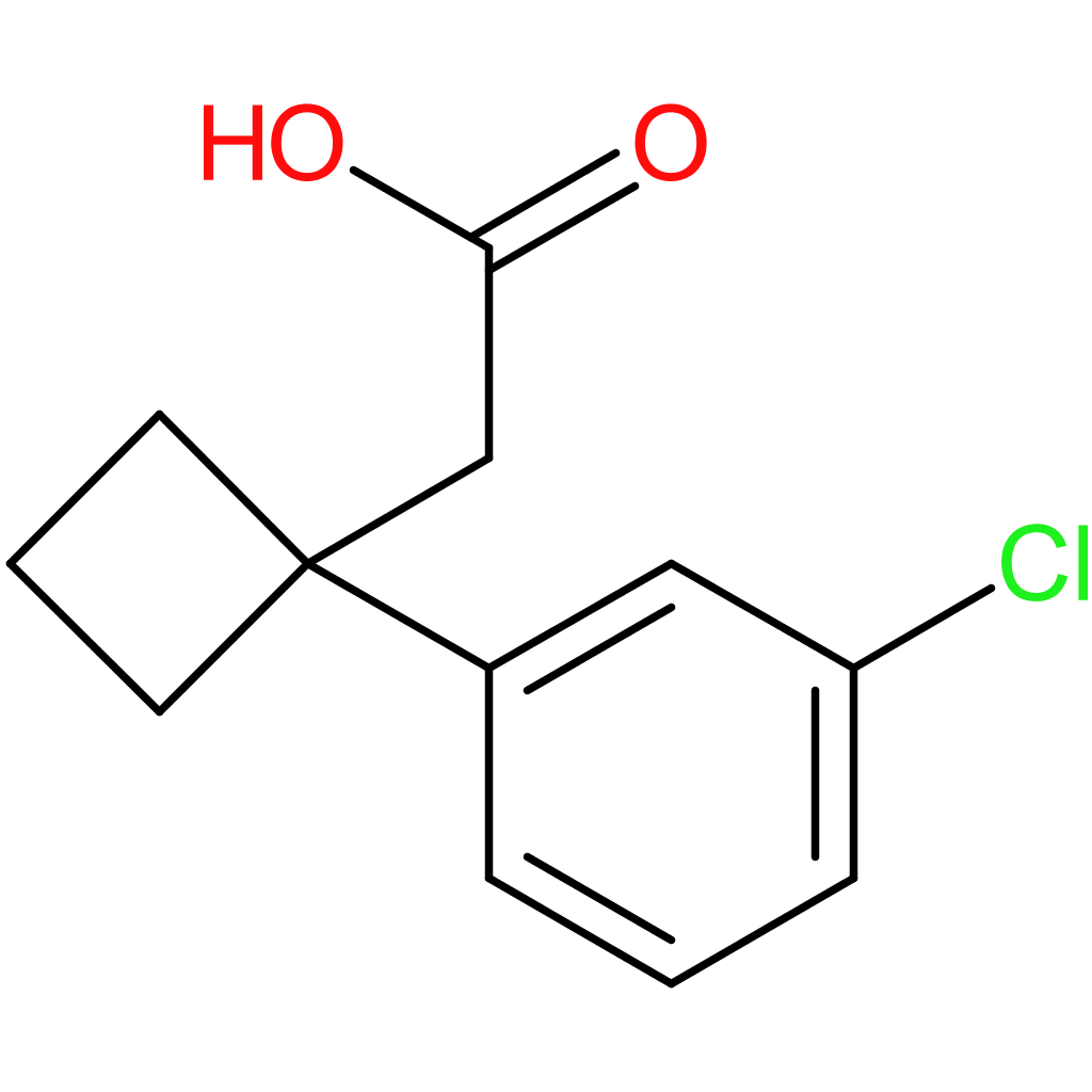 2-[1-(3-Chlorophenyl)cyclobutyl]acetic acid