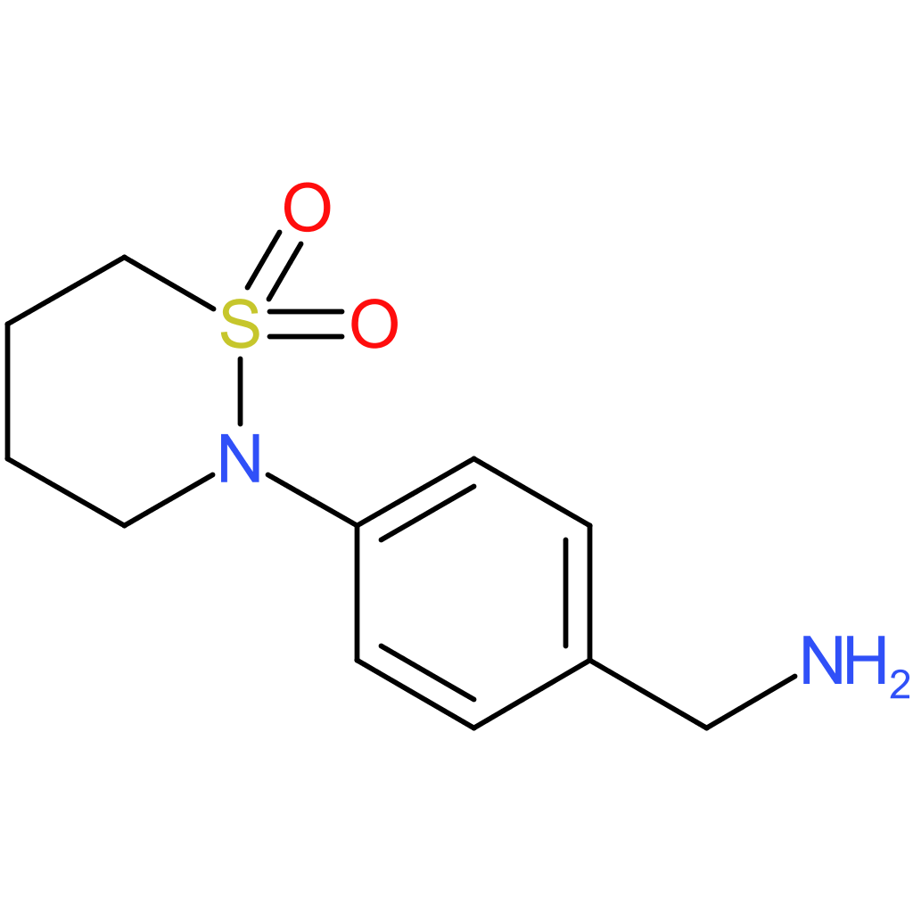 2-[4-(Aminomethyl)phenyl]-1lambda(6),2-thiazinane-1,1-dione