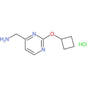 (2-Cyclobutoxypyrimidin-4-yl)methanamine hydrochloride