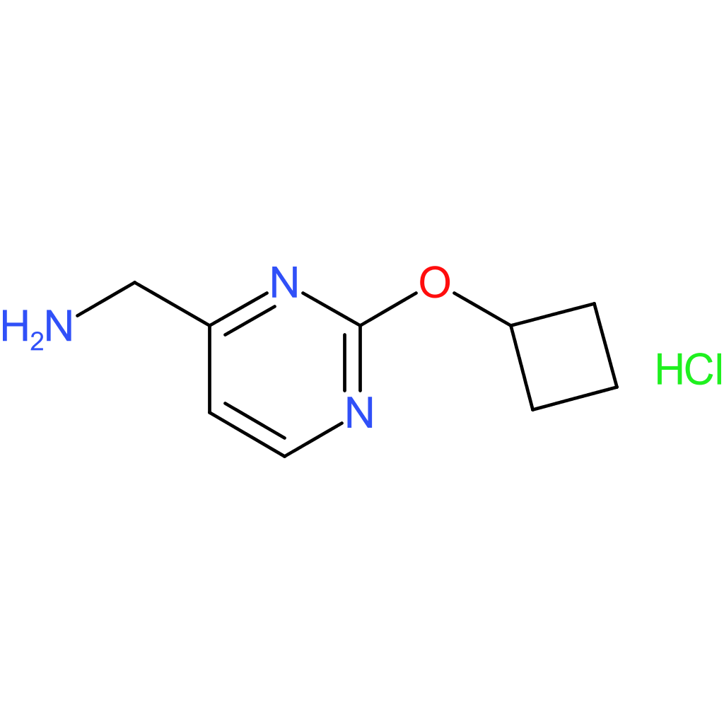 (2-Cyclobutoxypyrimidin-4-yl)methanamine hydrochloride