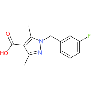 1-[(3-Fluorophenyl)methyl]-3,5-dimethyl-1H-pyrazole-4-carboxylic acid