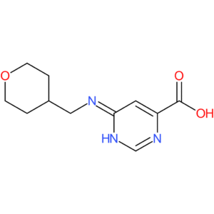 6-[(Oxan-4-ylmethyl)amino]pyrimidine-4-carboxylic acid