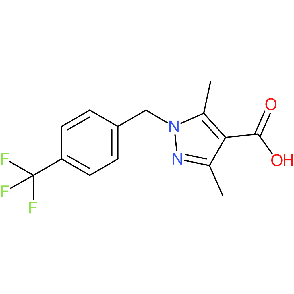 1-[4-(Trifluoromethyl)benzyl]-3,5-dimethyl-1H-pyrazole-4-carboxylic acid