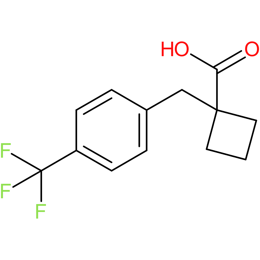 1-[4-(Trifluoromethyl)benzyl]cyclobutanecarboxylic acid