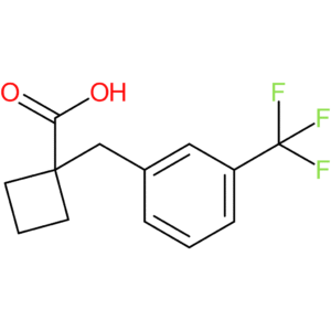 1-{[3-(Trifluoromethyl)phenyl]methyl}cyclobutane-1-carboxylic acid