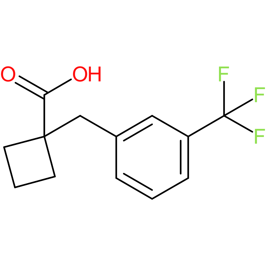 1-{[3-(Trifluoromethyl)phenyl]methyl}cyclobutane-1-carboxylic acid