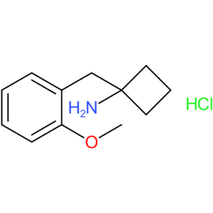 1-[(2-Methoxyphenyl)methyl]cyclobutan-1-amine hydrochloride