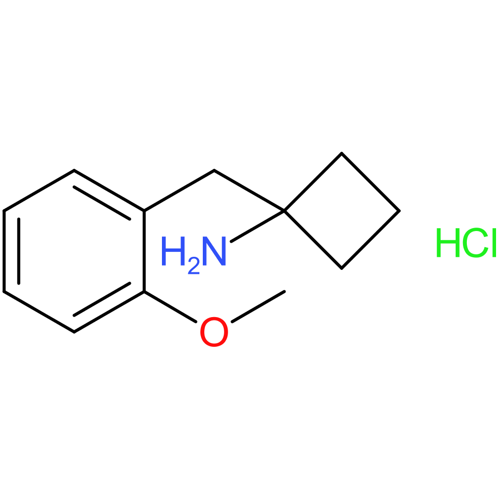 1-[(2-Methoxyphenyl)methyl]cyclobutan-1-amine hydrochloride
