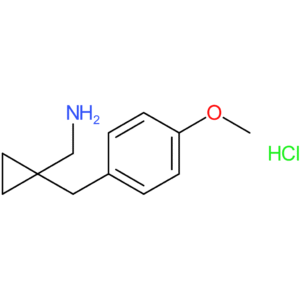 {1-[(4-Methoxyphenyl)methyl]cyclopropyl}methanamine hydrochloride