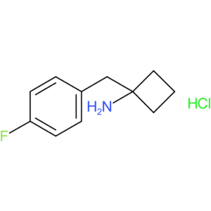1-[(4-Fluorophenyl)methyl]cyclobutan-1-amine hydrochloride